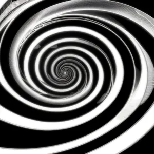 Abstract Motion: Digital Fractal Art with Geometric Spiral
