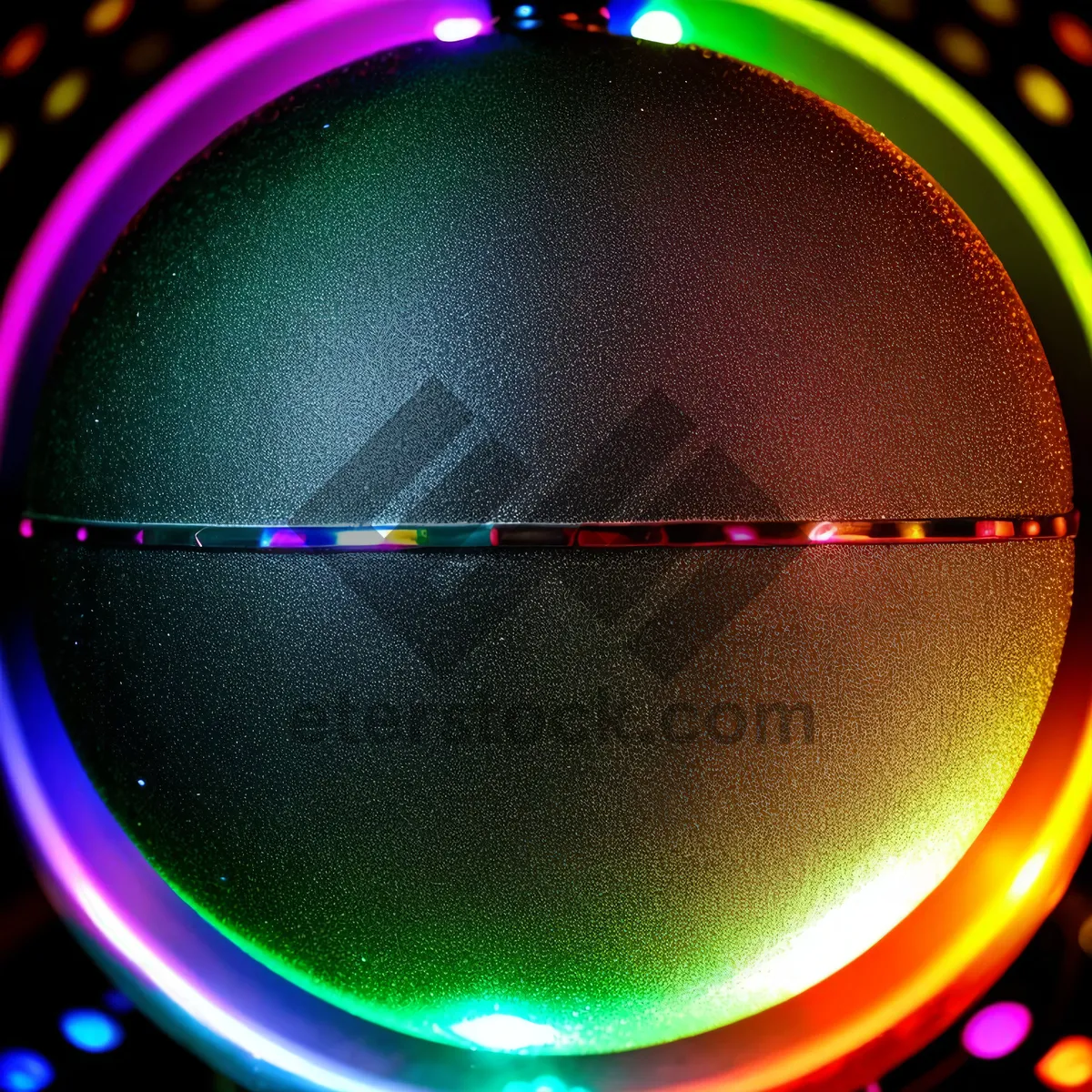 Picture of Digital LED Clock on a Cosmic Backdrop