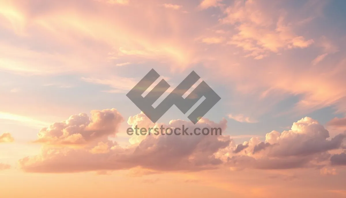 Picture of Sunny Summer Sky Horizon Landscape Scenery.