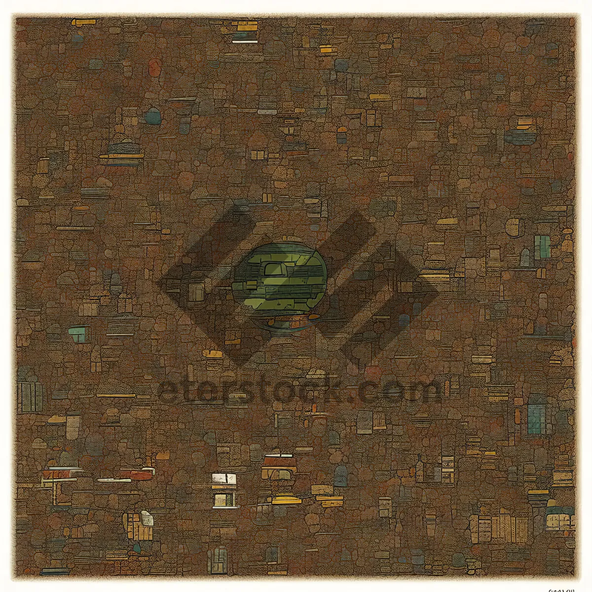 Picture of Vintage blackboard menu design with grunge texture frame.