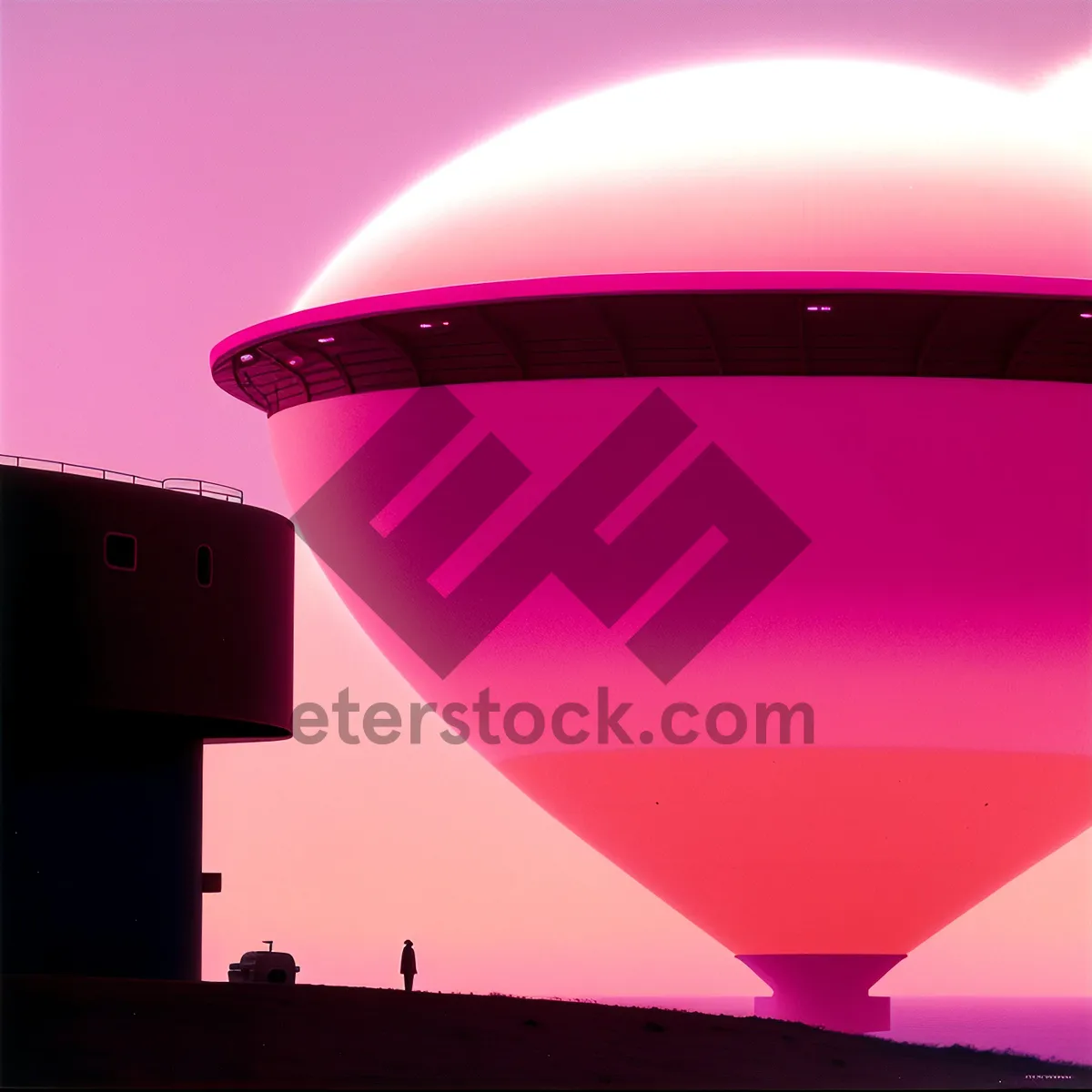 Picture of Vibrant Space Balloon - Digital Art