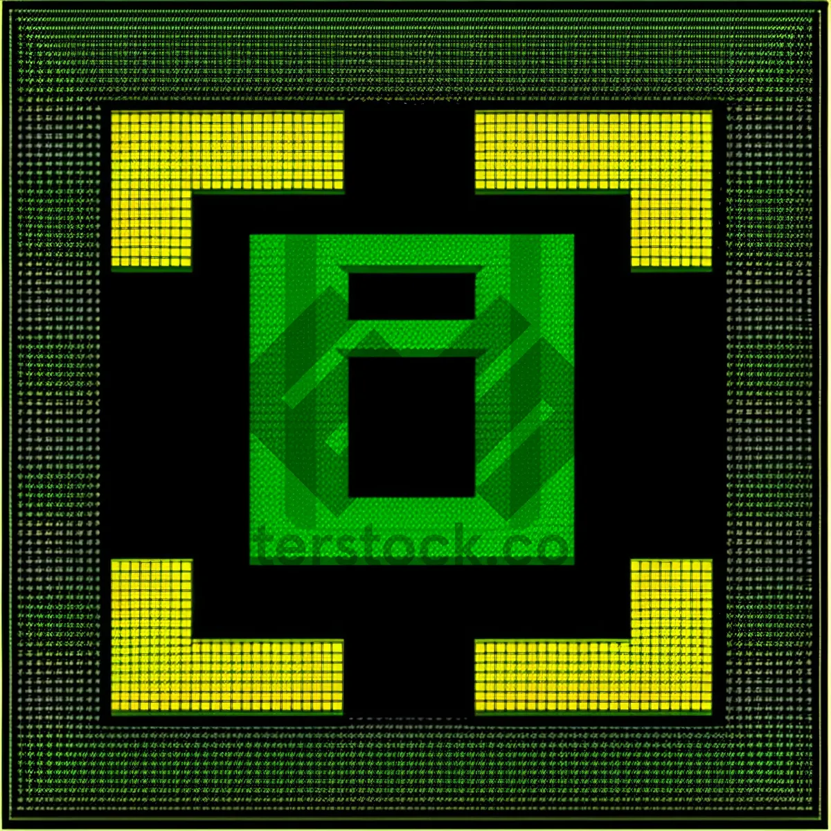 Picture of Digital Clock Pixel Art: Modern Timepiece Design