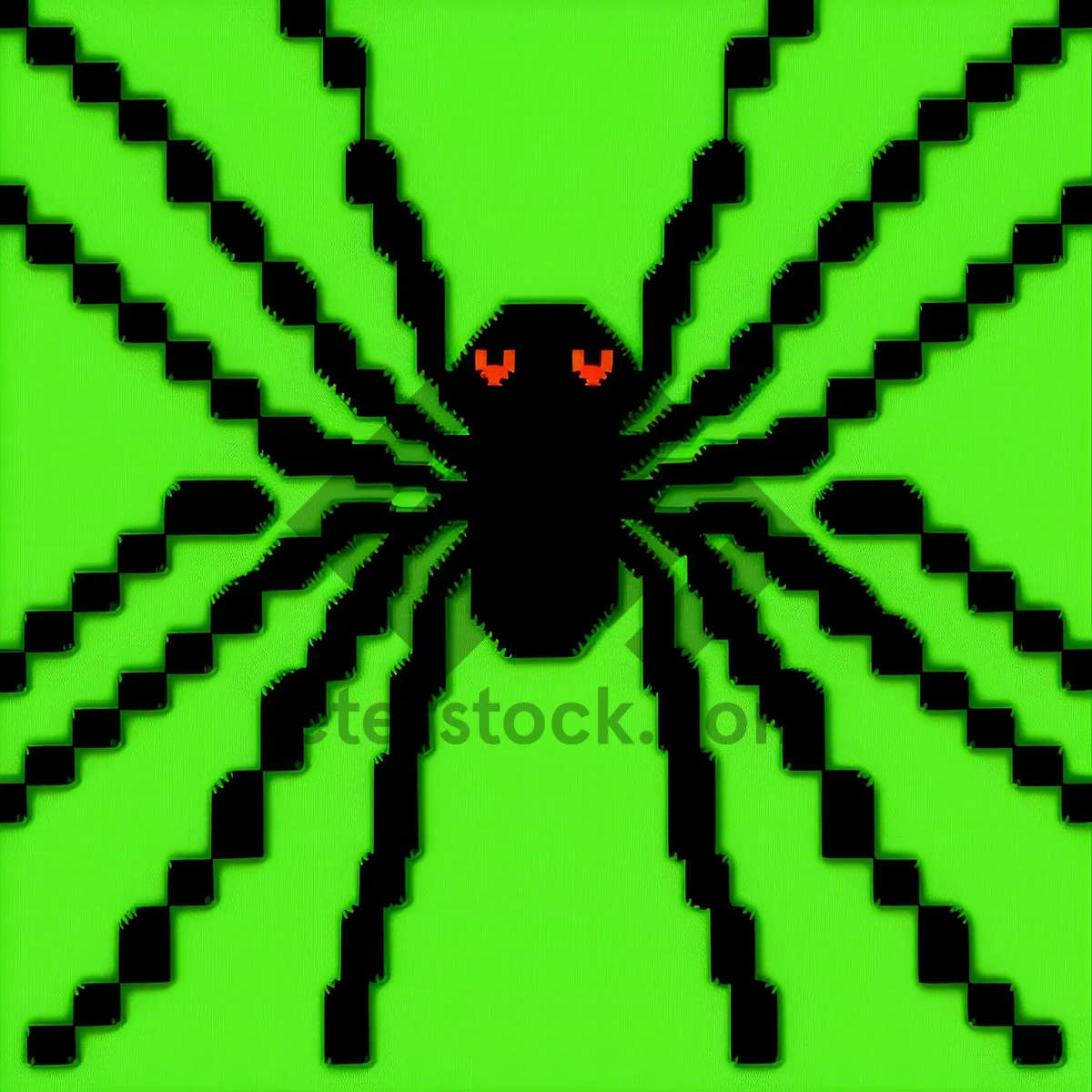 Picture of Black Widow Spider - Deadly Arachnid Spinning Dark Web.