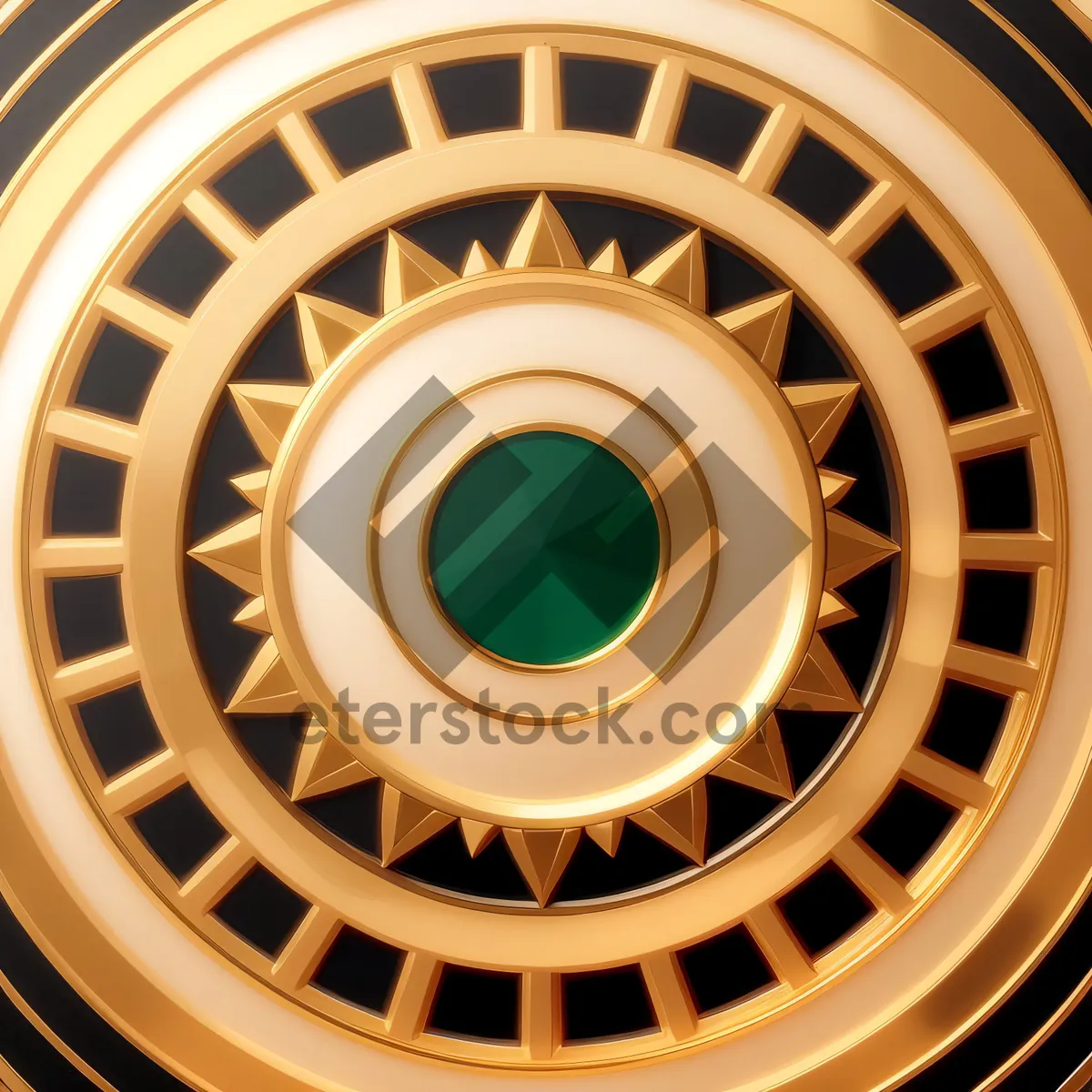 Picture of Circular Window with 3D Design and Light