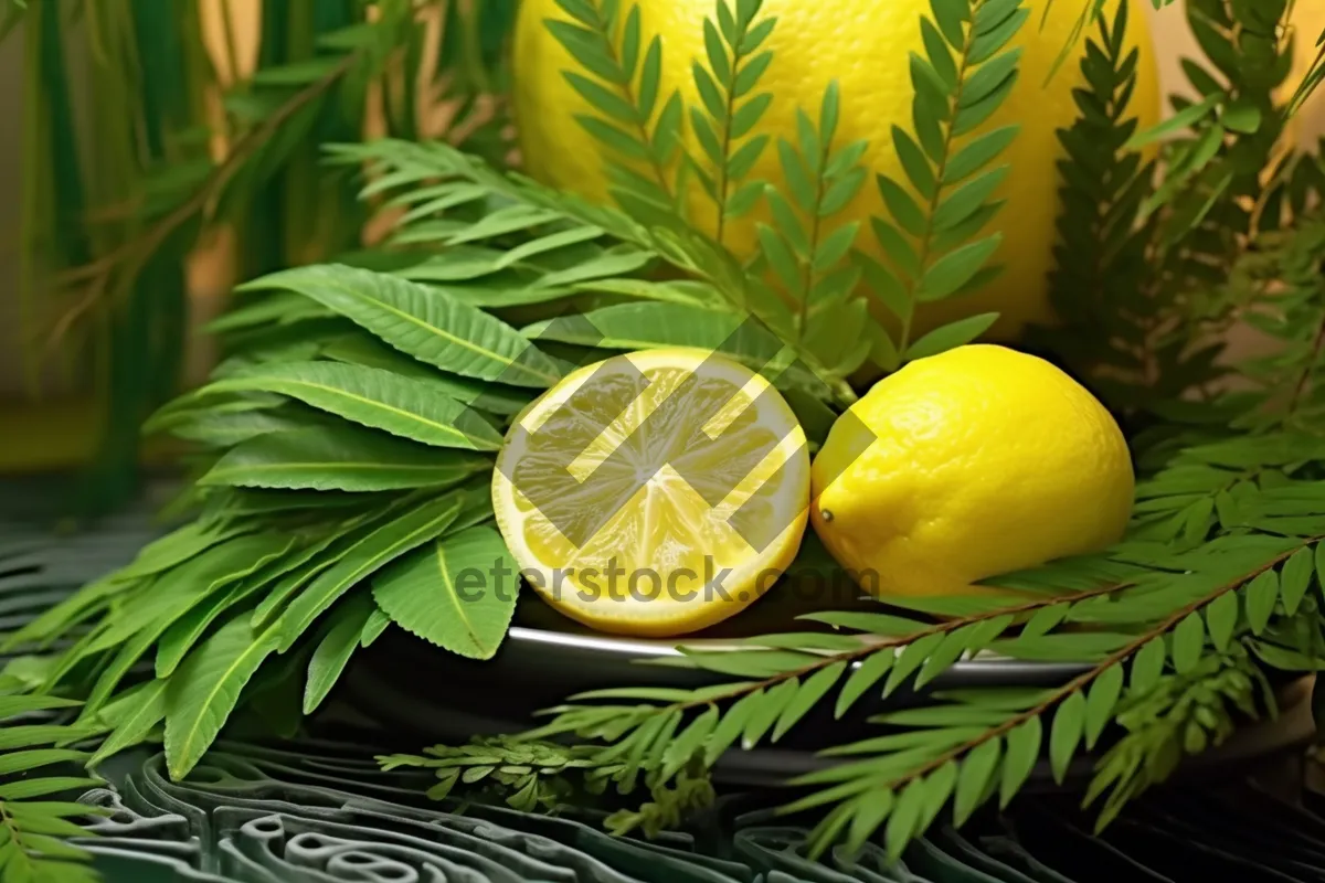 Picture of Fresh citrus slice in a glass of juice.