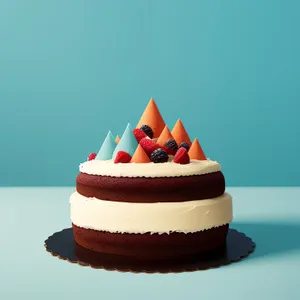 Decadent Birthday Cupcake with Pink Icing and Candle