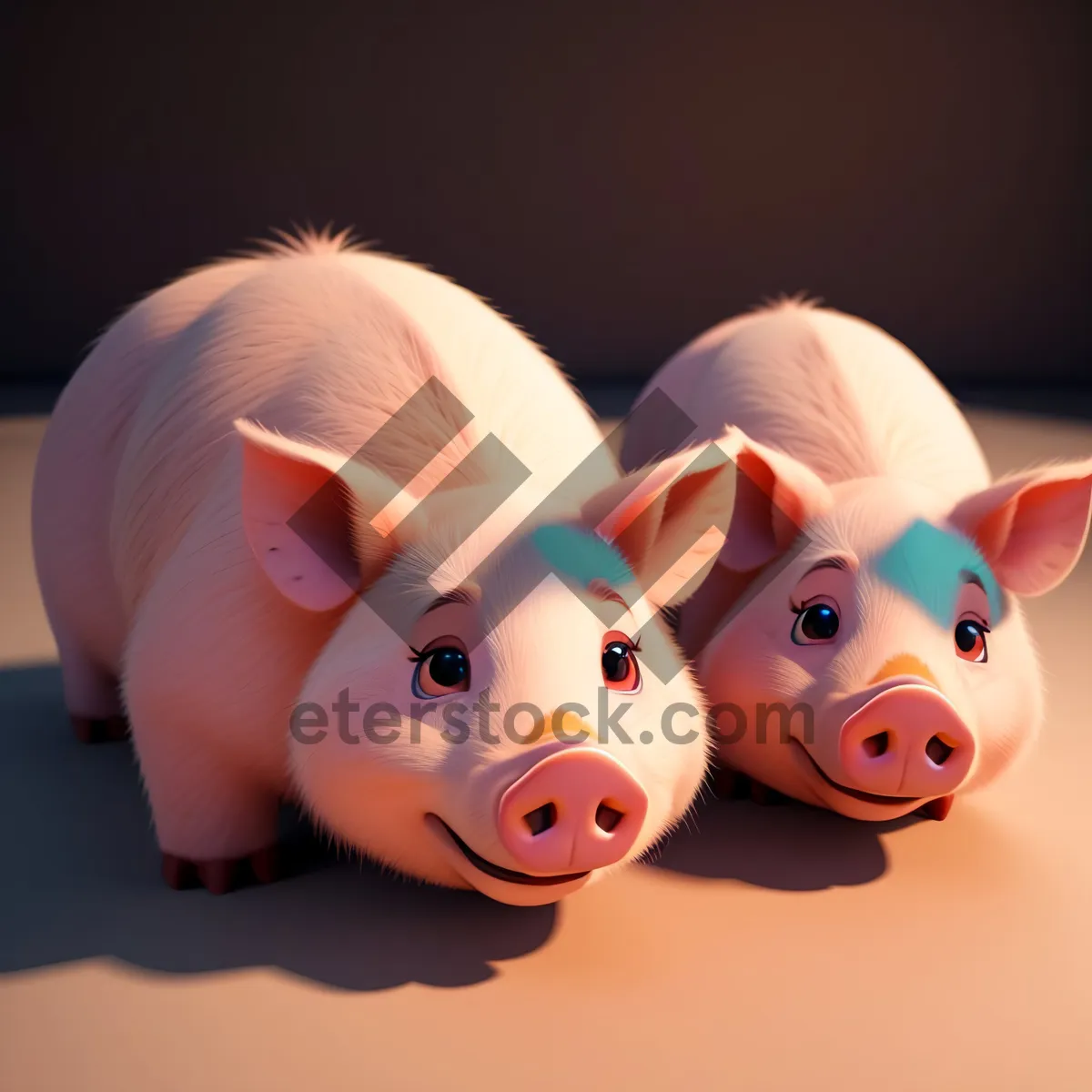 Picture of Pink Piggy Bank: Symbol of Financial Wealth.