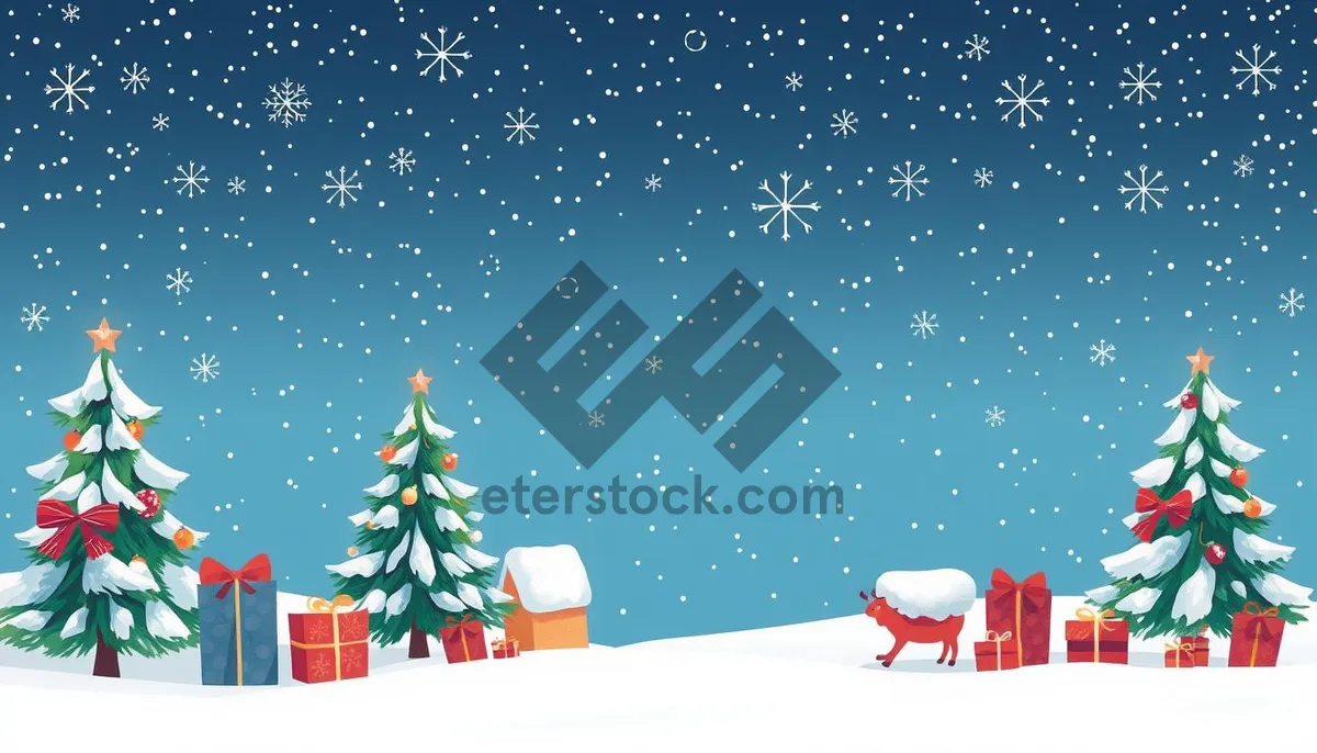 Picture of Snowman Winter Holiday Greeting Card Decoration