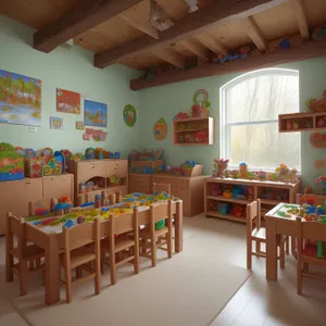 Modern Contemporary Dining Room with Wood Furniture