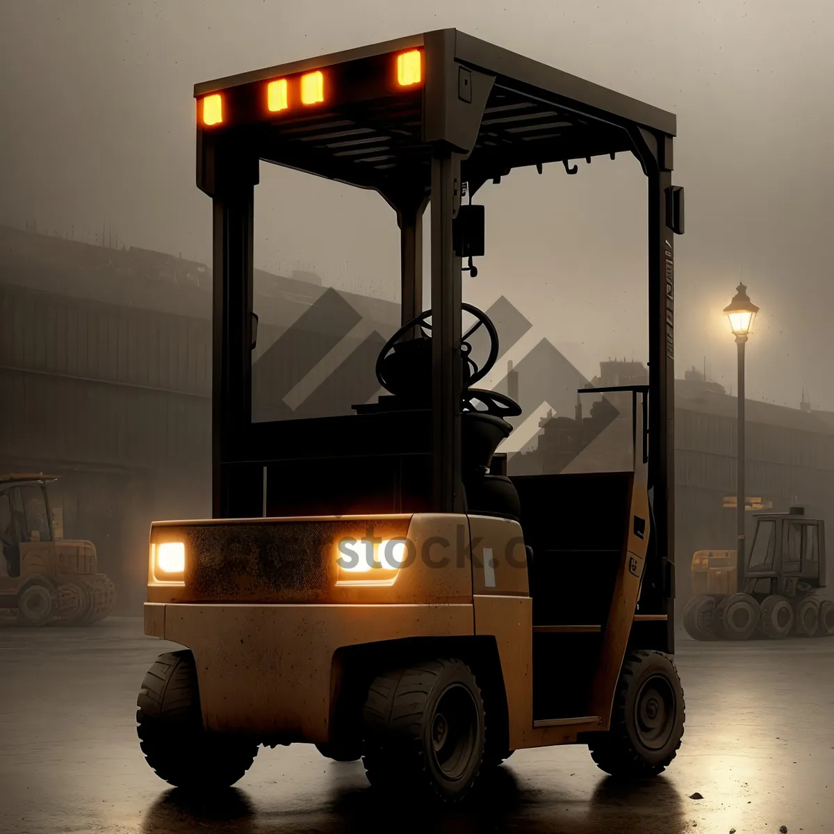 Picture of Industrial Forklift - Reliable Cargo Transportation Equipment