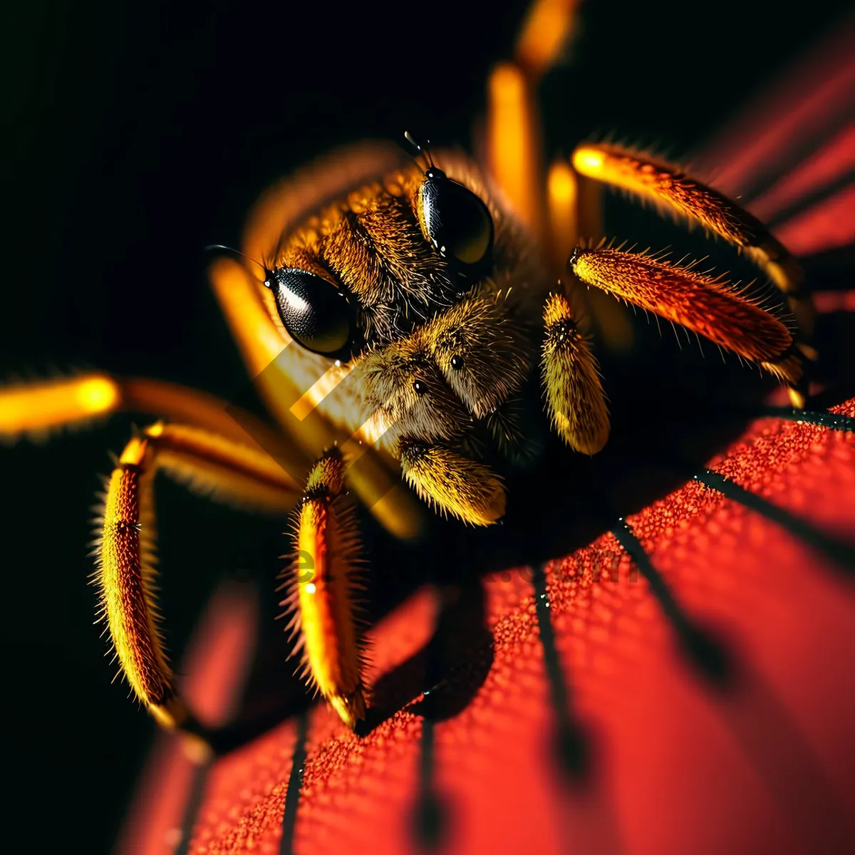 Picture of Close-up of Wild Cricket on Leaf