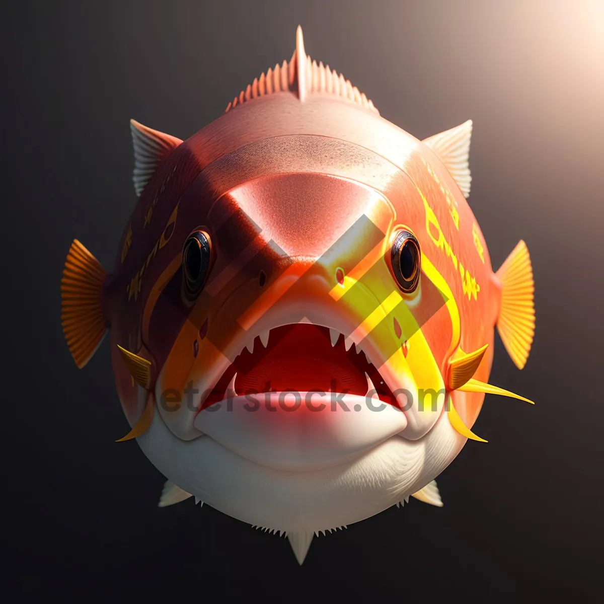 Picture of Golden Sun Symbol: Iconic Orange Art Design