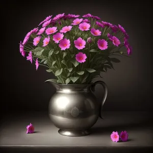 Beautiful Pink Floral Bouquet in Vase