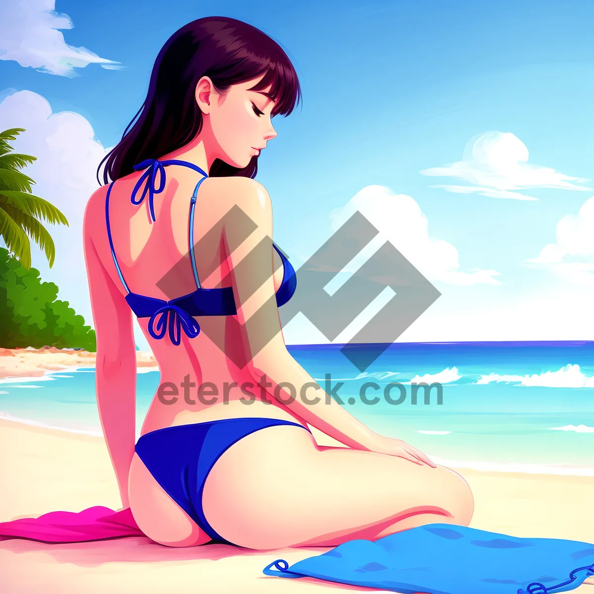 Picture of Beach Babe in Stylish Bikini