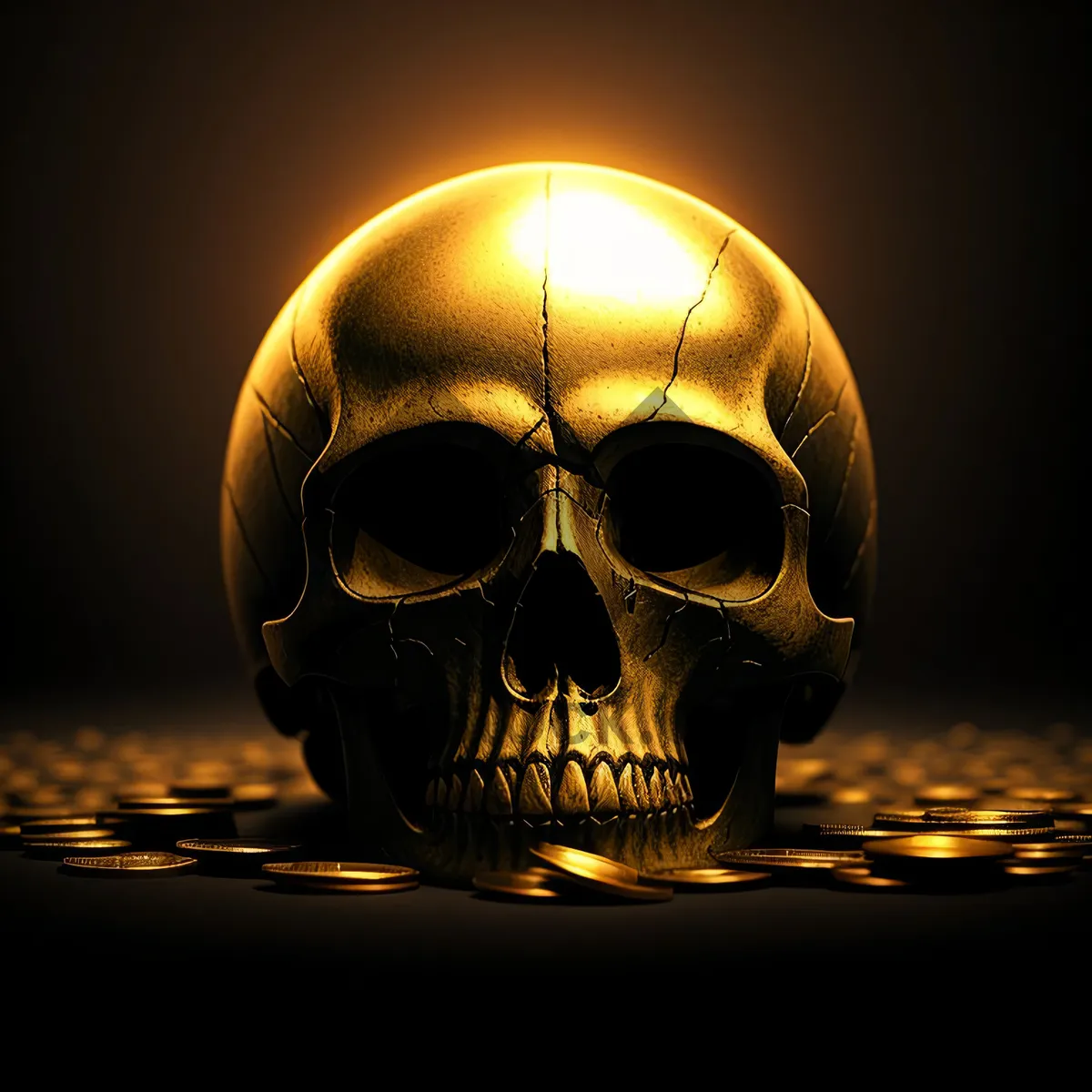 Picture of Spooky Pirate Skull Image: Terrifying Symbol of Death and Evil