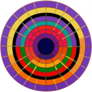 Swatch Design Circle Grid Art