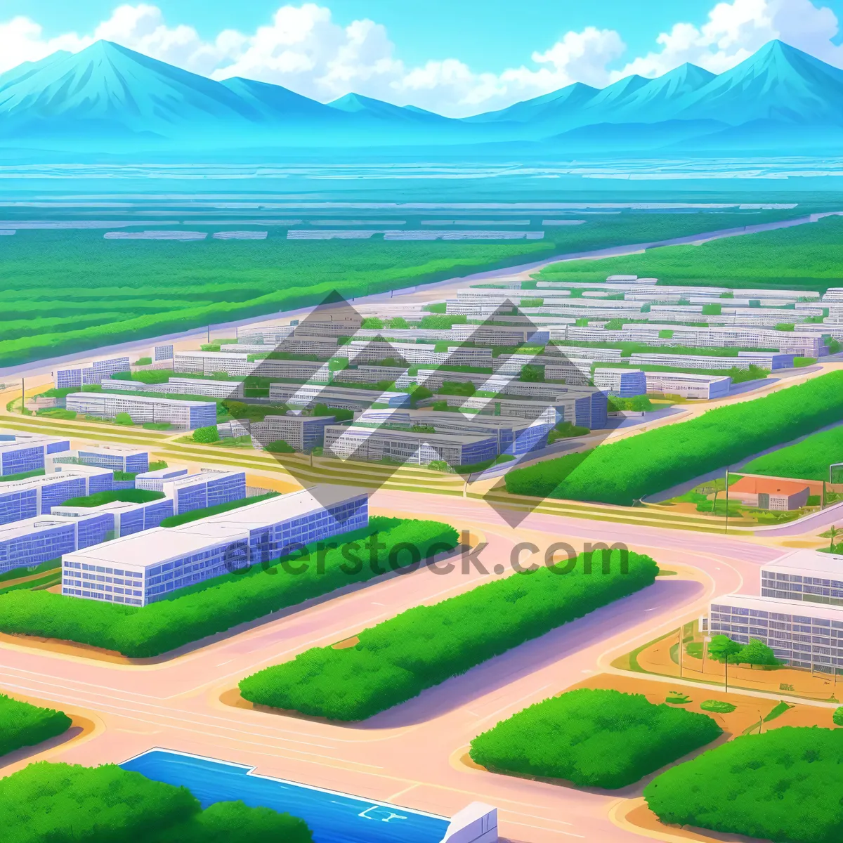 Picture of Tranquil Golf Haven Amidst Rural Scenery