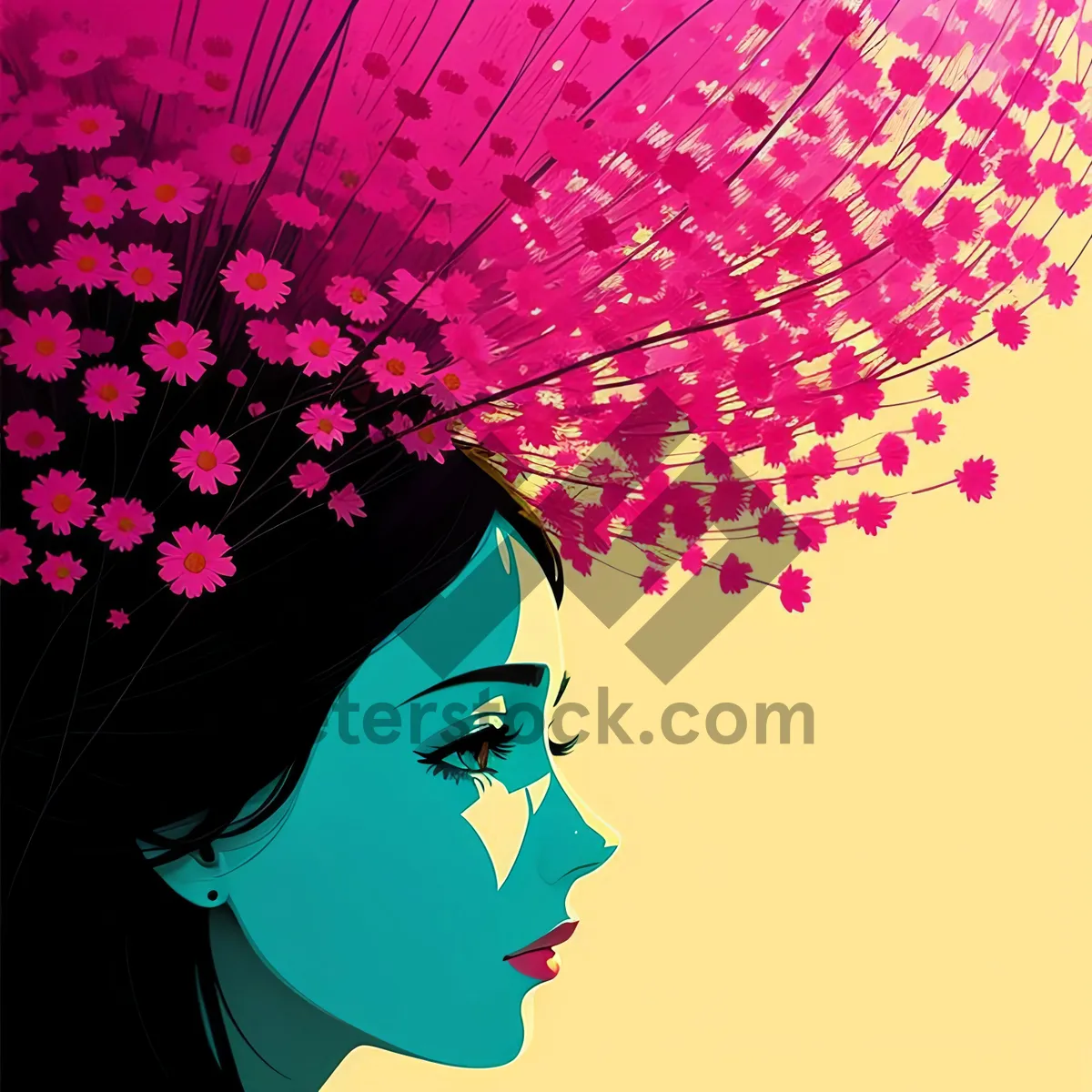 Picture of Winter Wonderland: Festive Snowflake Silhouette Decoration