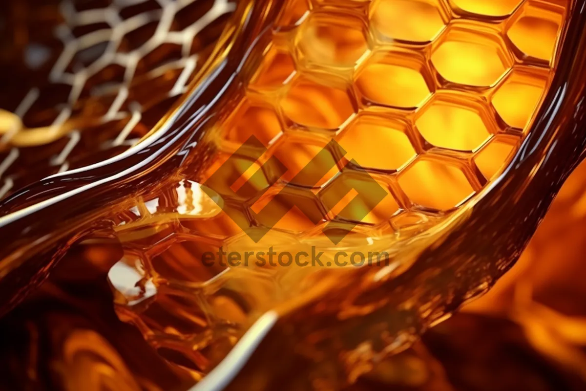 Picture of Honeycomb Design Colorful Wallpaper Pattern