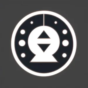 Black Shiny Round Web Button Icon