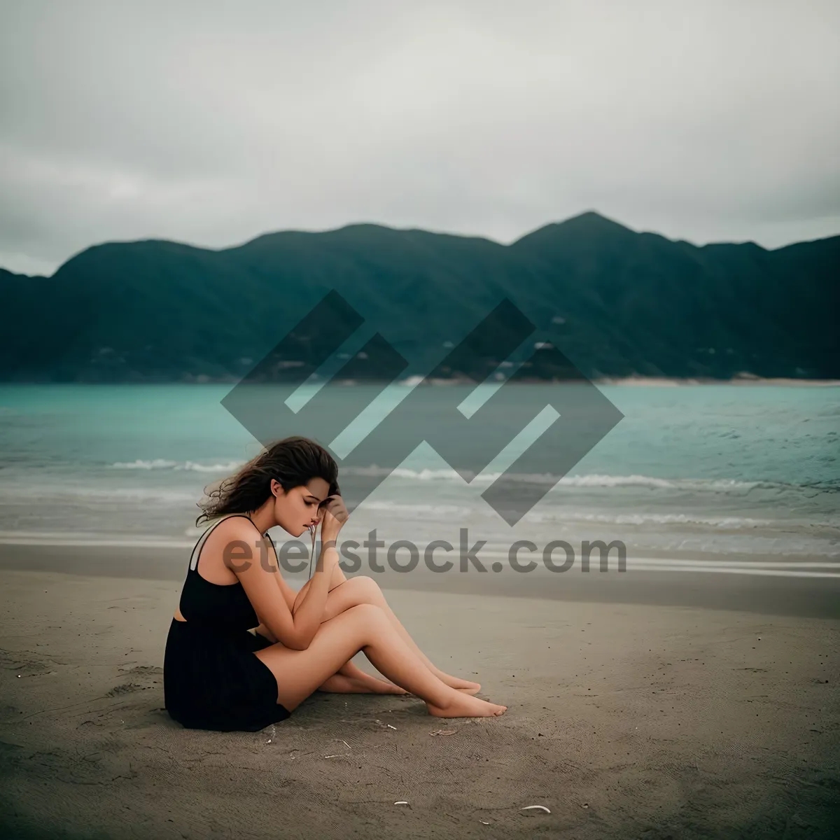 Picture of Happy Couple Enjoying Tropical Beach Vacation