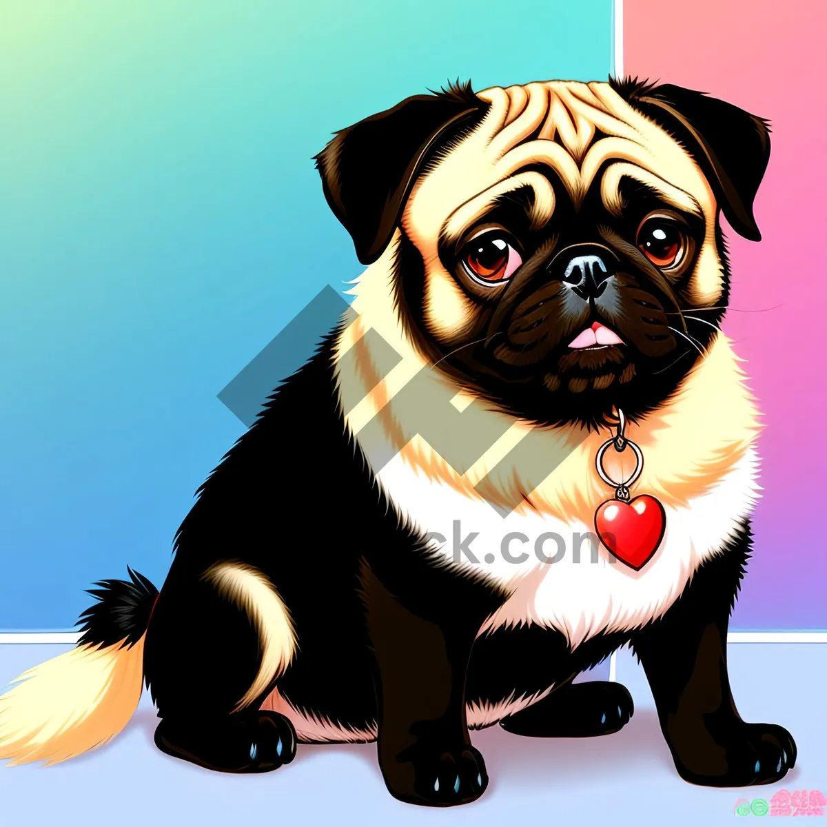 Picture of Pug-licious Wrinkle Buddy: Adorable Purebred Canine Companion