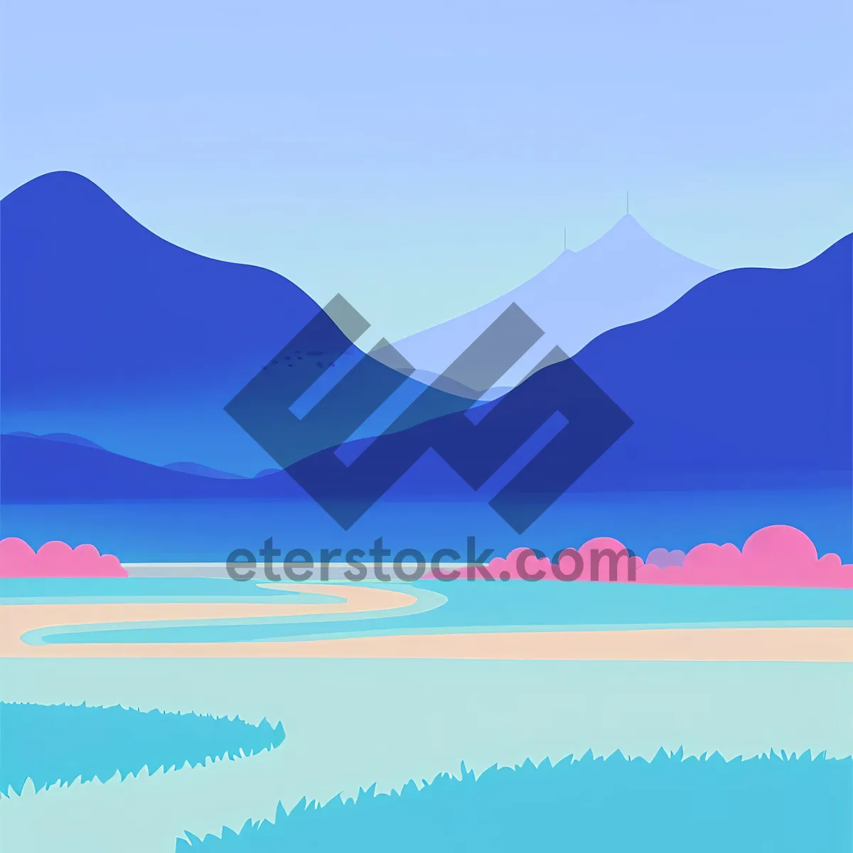 Picture of Skyline: Abstract Landscape Art Design