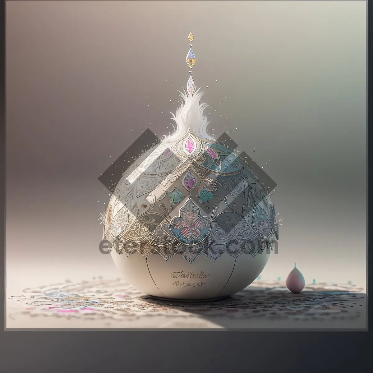 Picture of Shimmering Winter Ball: Festive Holiday Decoration