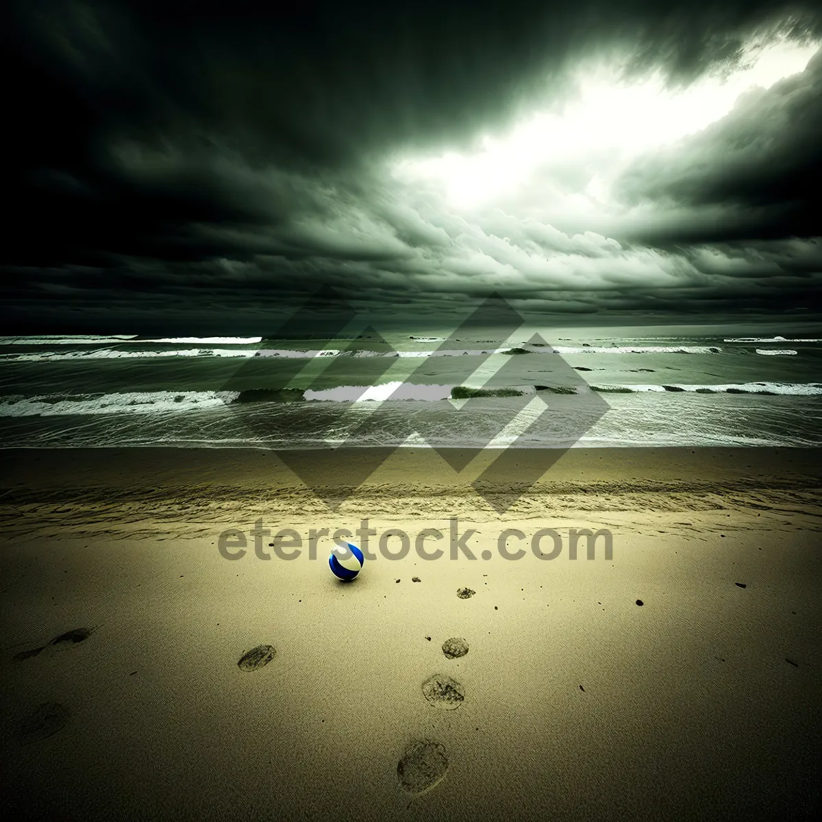 Picture of Golden Sunset Over Tropical Beach