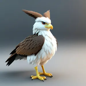 Bald Eagle Soaring with Sharp Gaze