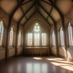 Imposing Gothic Cathedral with Intricate Vaults