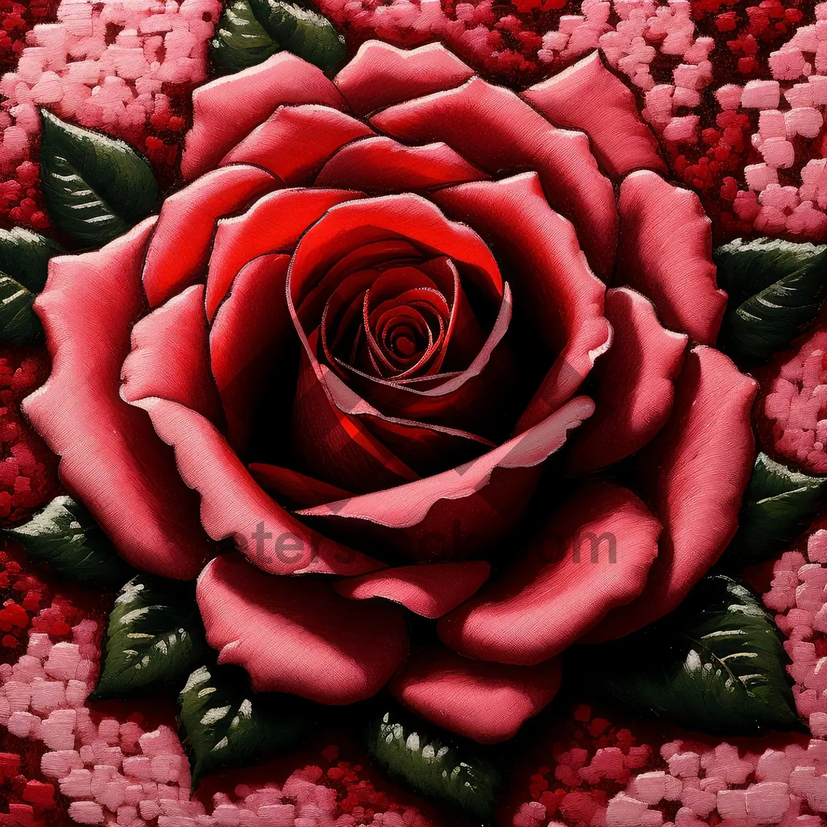 Picture of Pink Rose Bouquet for Valentine's Day Celebration.