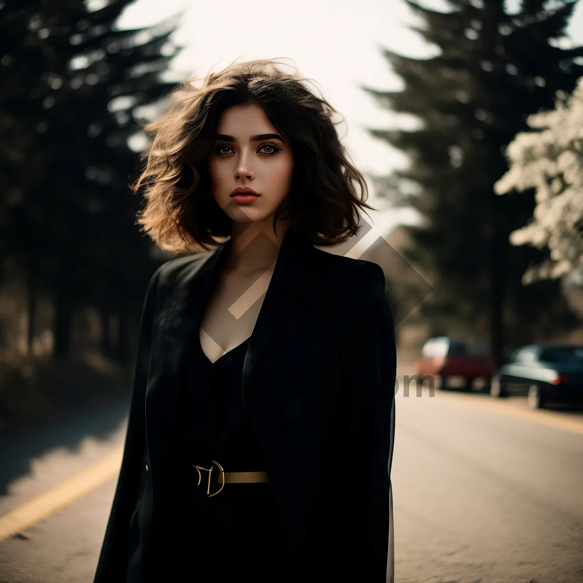Picture of Happy smiling businesswoman portrait in corporate suit.