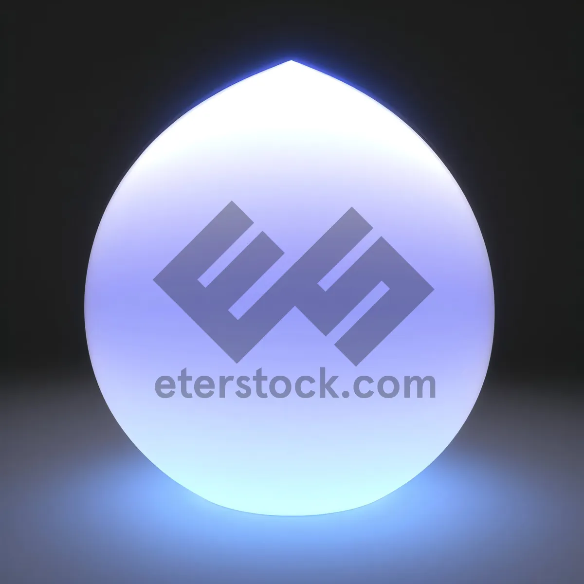 Picture of Shiny Moon Button: Symbolic Round Black Icon