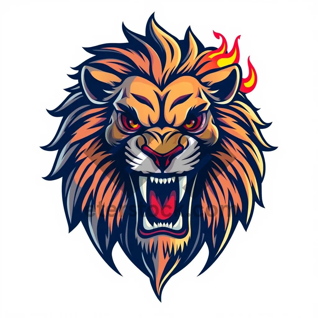 Picture of Vintage graphic design element with heraldic symbol