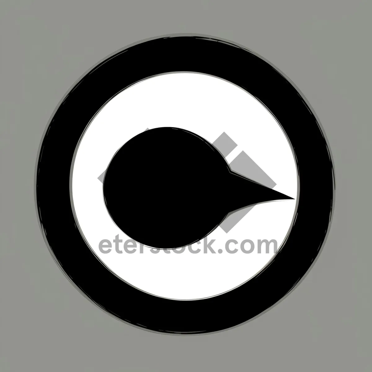 Picture of 3D Black Icon Design: See Symbol