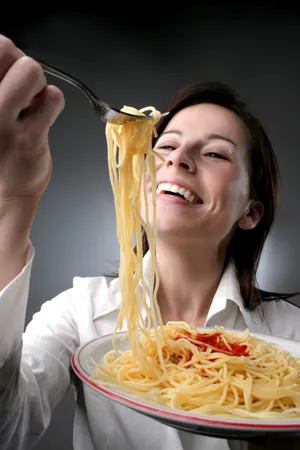 Smiling Couple Enjoying Healthy Meal Together at Restaurant