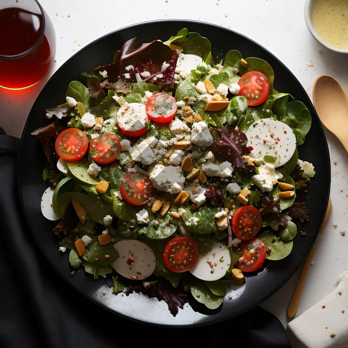 Picture of Delicious Gourmet Salad with Fresh Vegetables