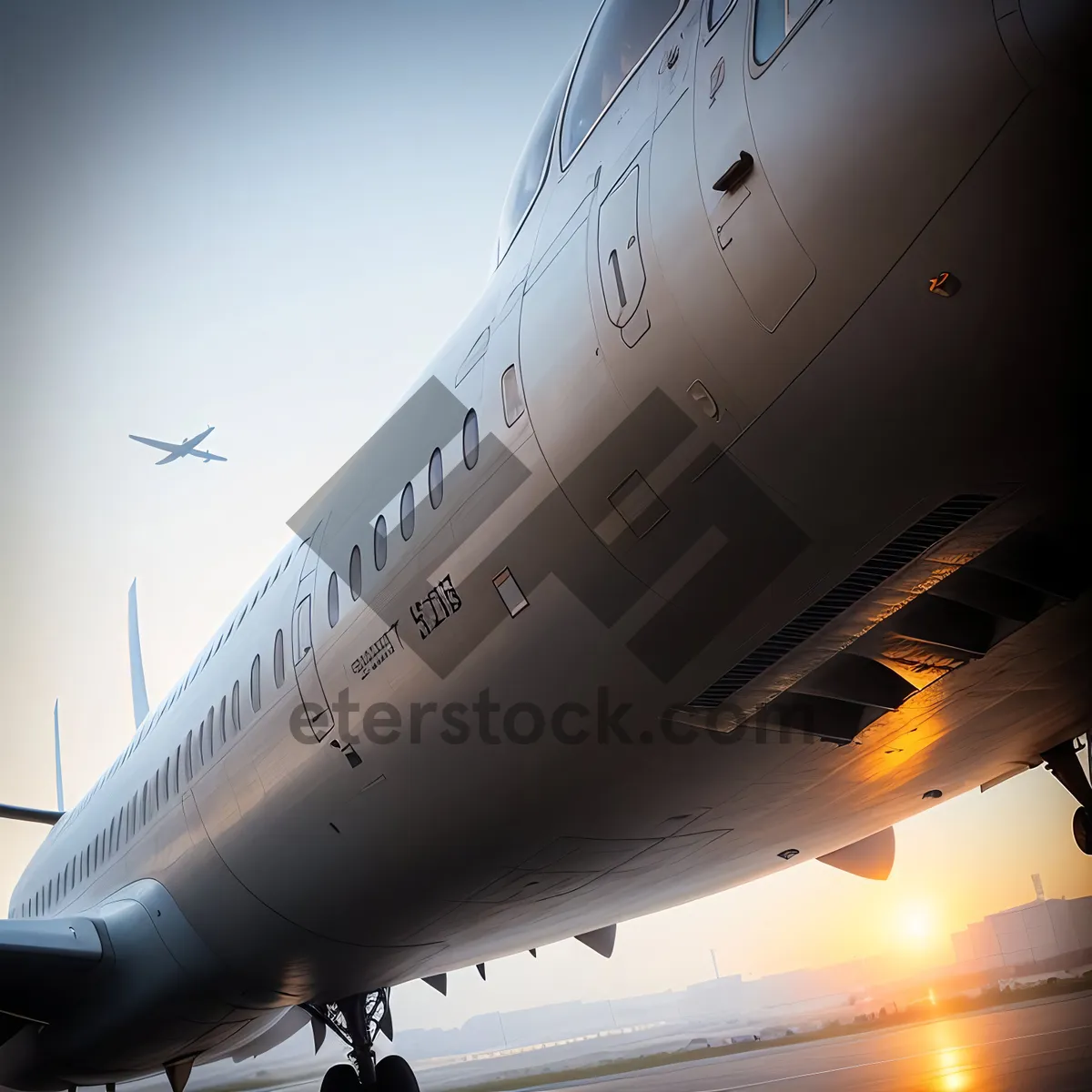 Picture of Swift Airborne Transportation: Jet Airliner in Flight