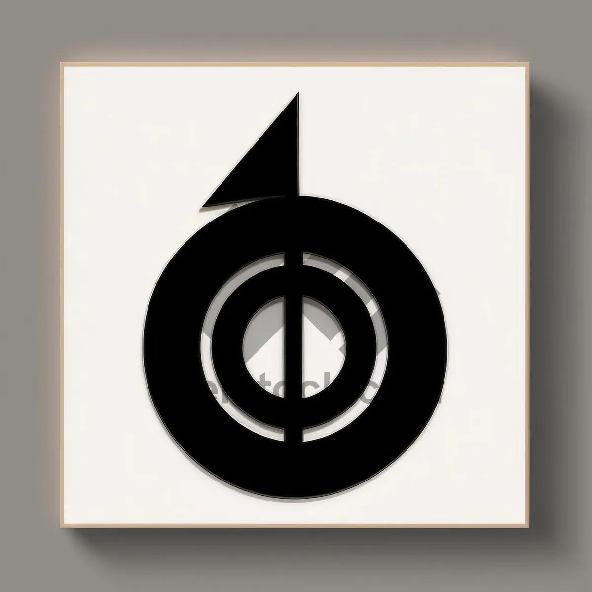 Picture of Black 3D Circle Design Icon