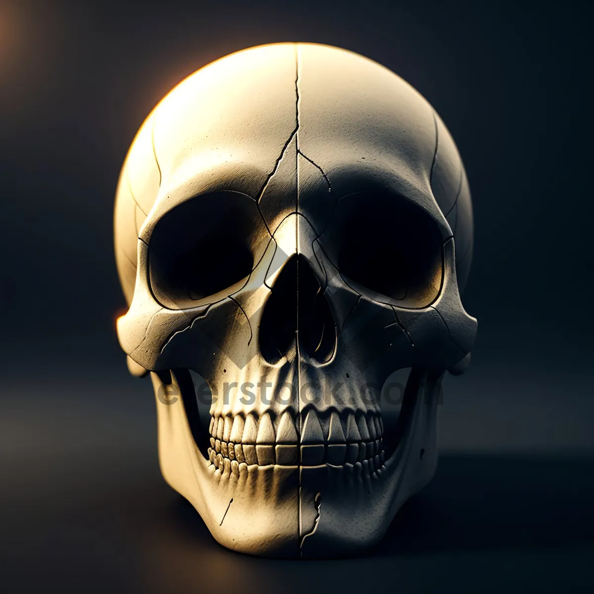 Picture of Eerie Pirate Skull - Bone-Chilling Anatomy of Death