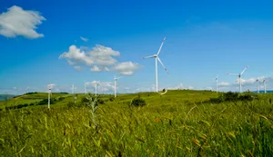 Renewable Energy Wind Turbine Landscape Sky Generator