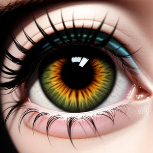 Intense Gaze: Eyebrow-Framed Vision and Human Eye