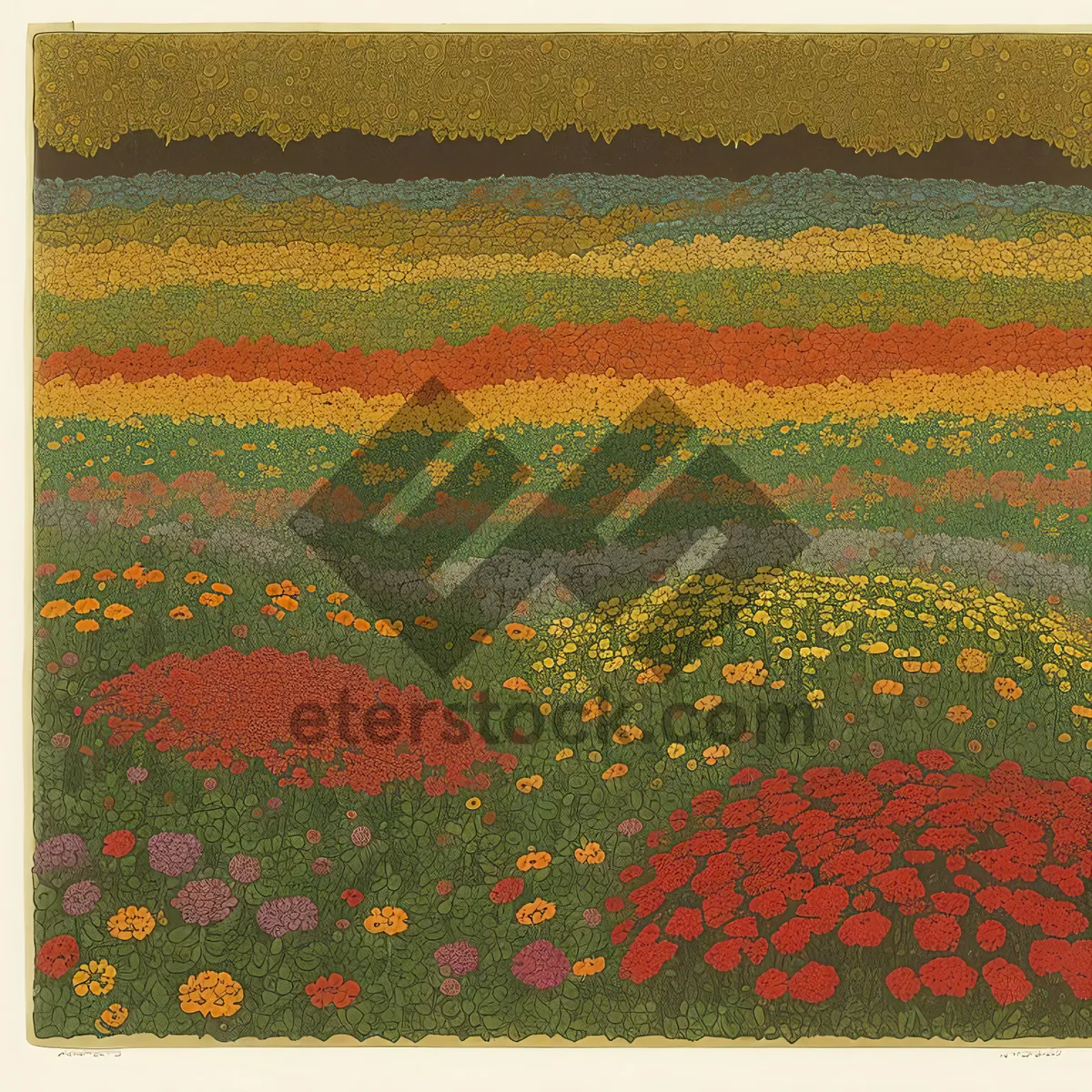 Picture of Vintage Grunge Patterned Doormat