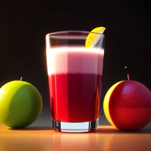 Refreshing Citrus Juice in Glass