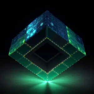 Abstract Glass Gem Icon Graphic Design