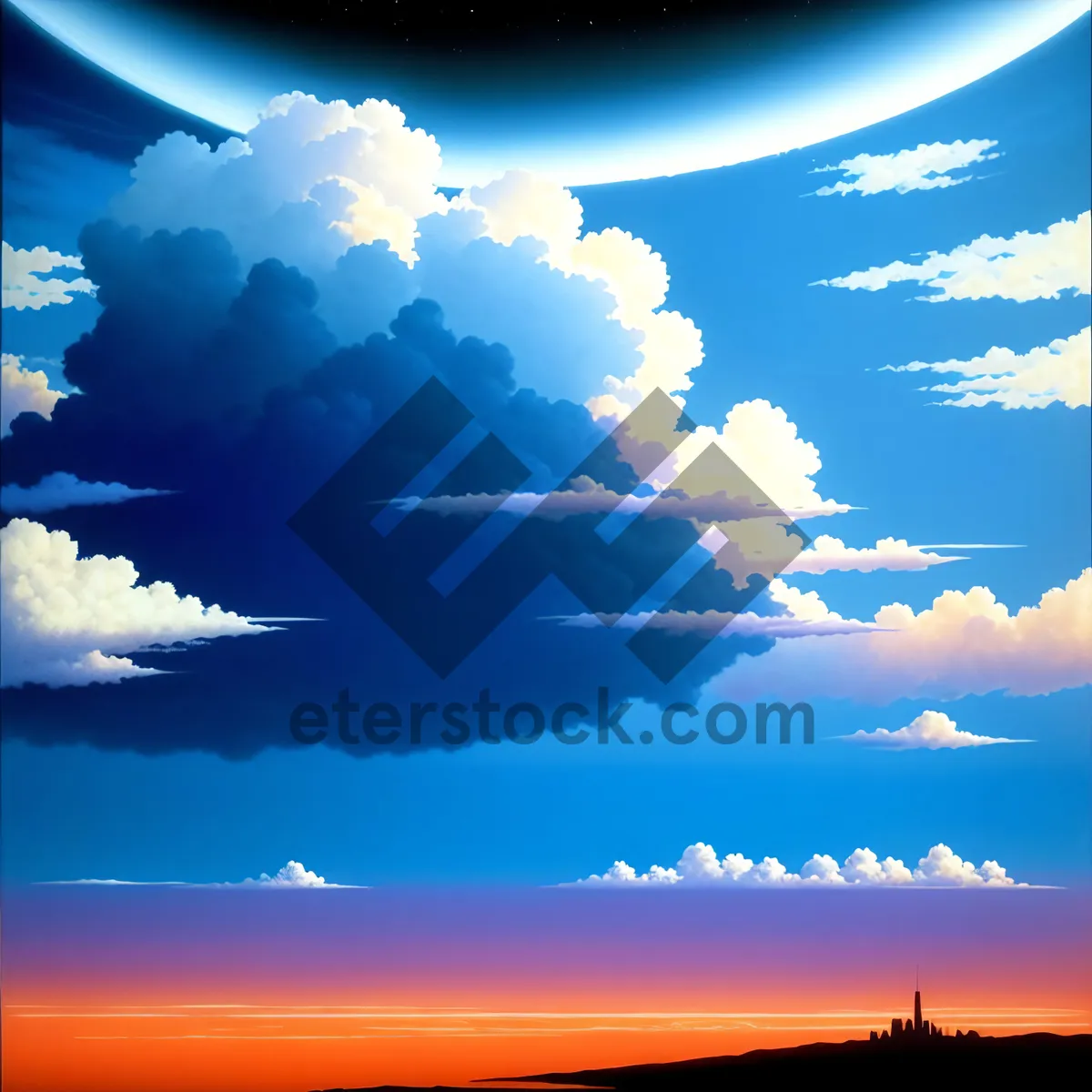 Picture of Radiant Summer Sky Illuminated by Sunlight