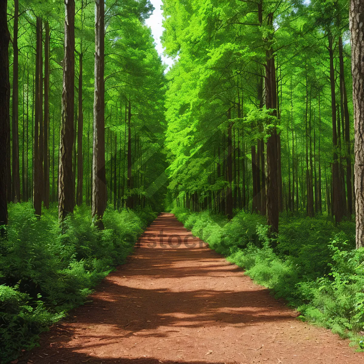 Picture of Tranquil Woodland Pathway in a Southern Beech Forest