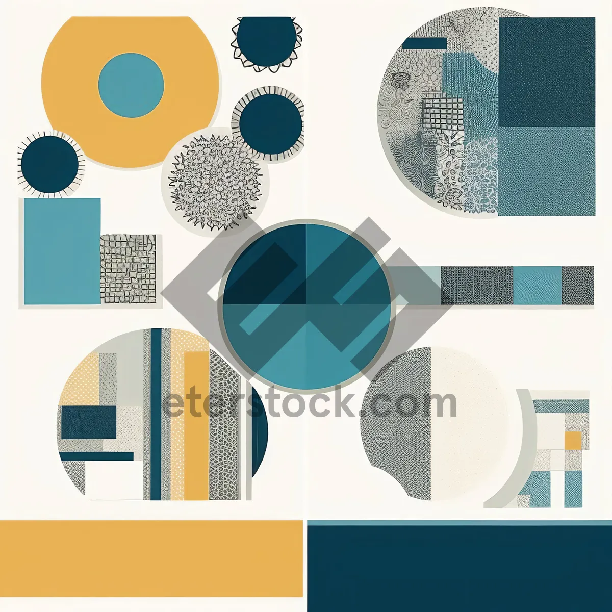 Picture of Design Letterhead Icon Set: Symbolic Stationery for Business