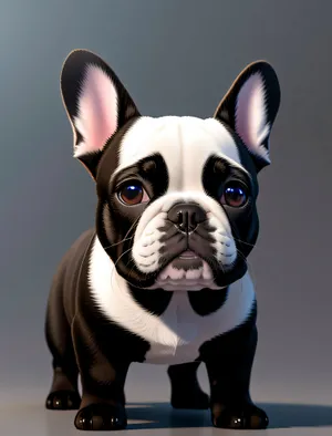 Adorable Bulldog Puppy - Perfect Portrait of a Purebred Canine